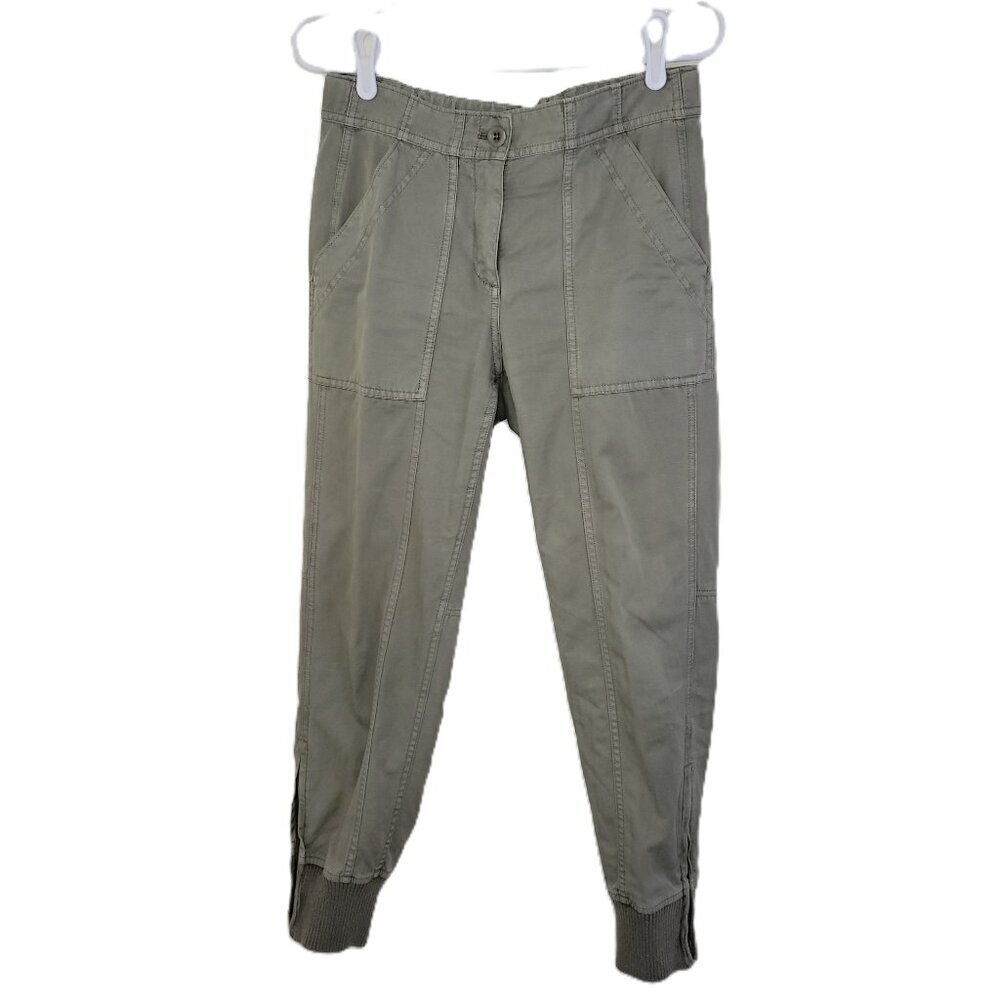 J. Crew Magic Rinse Jogger Pants Frosty Olive Women's Size 2